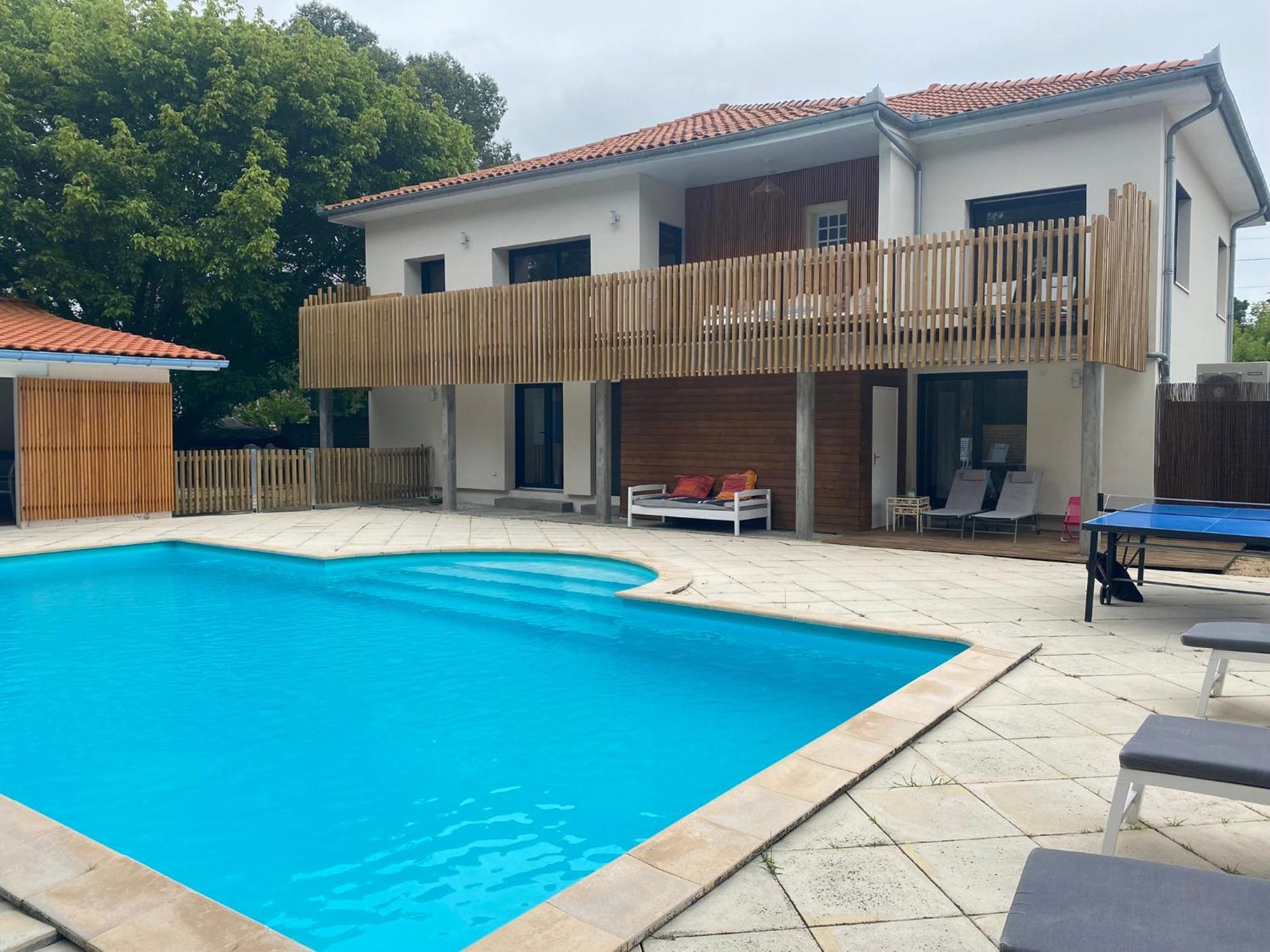 Maison Dharma A 5Km De La Plage Avec Sauna Mimizan Esterno foto