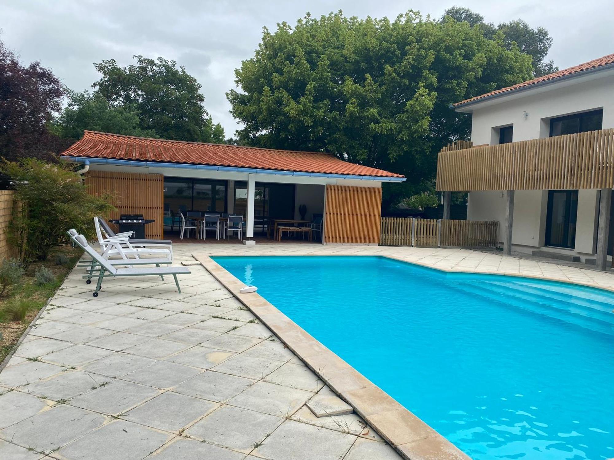 Maison Dharma A 5Km De La Plage Avec Sauna Mimizan Esterno foto